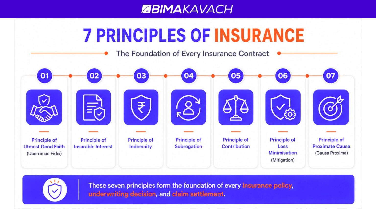 7 Principles of Insurance: Meaning, Examples & Importance (2026)