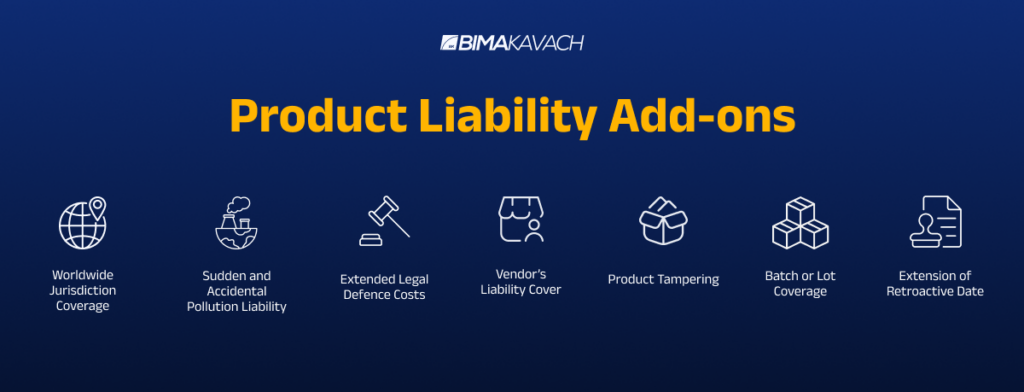 product liability insurance add-ons