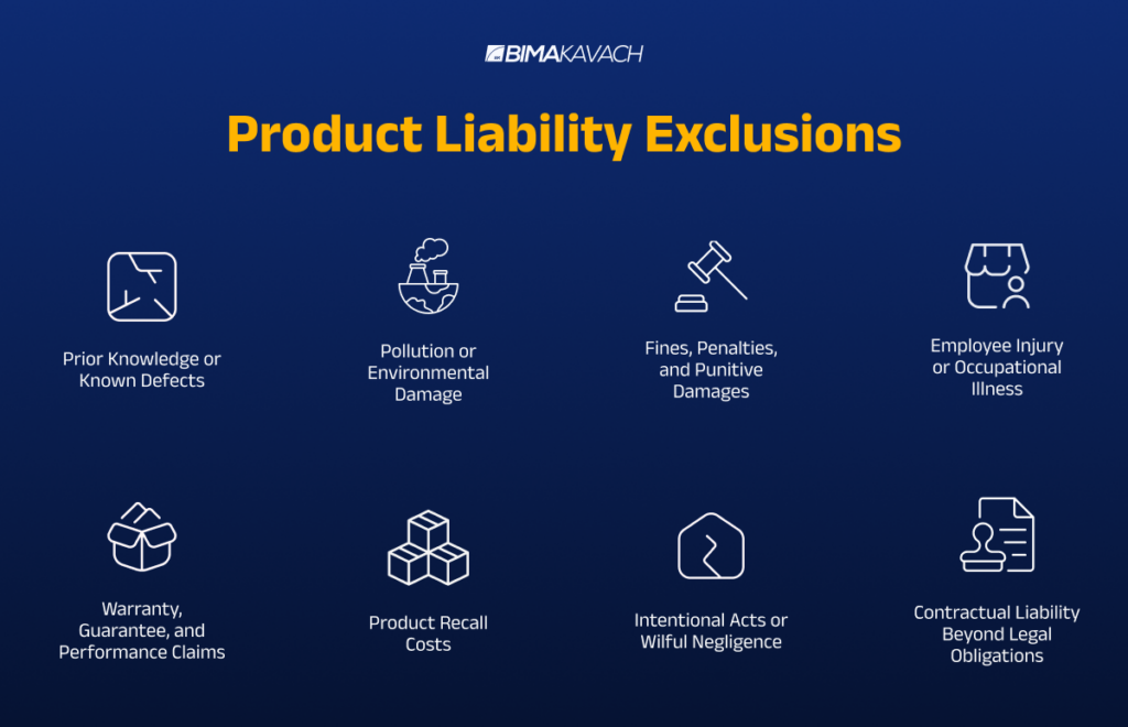 product liability insurance exclusions
